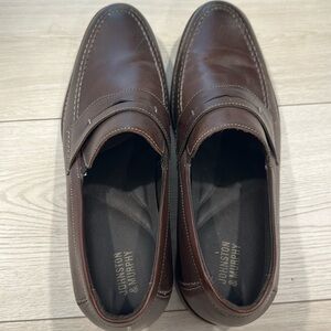 Johnston and Murphy Brown, leather loafers size 10 1/2